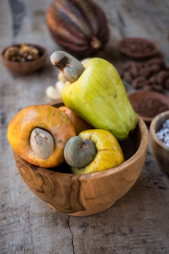 Fresh cashew harvest